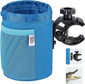 Kemimoto 974090075627 Motorcycle Cup Holder With 0.6 Inch -1.5 Alligator Clamp - Blue