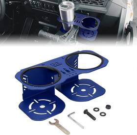 B0113-13801bk Kemimoto Cup Holder For Grab Bar - Compatible With Polaris Rzr Xp Blue