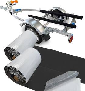 Keoholi 12in 20ft 2pcs Boat Trailer Bunk Carpet With Adhesive Marine Outdoor Black