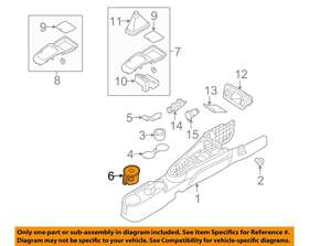 846181g000ru Kia Oem 2008 Rio Center Console-rear Cupholder