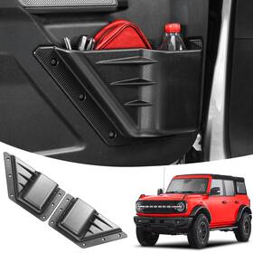 Ksgmfed-qmcwh001 Ksgmfed Front Door Storage Pockets Compatible For Ford Bronco Accessories