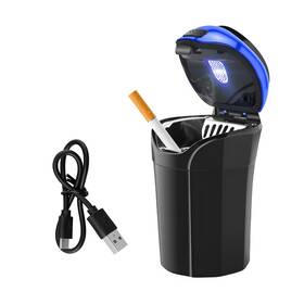 Kvaey-3781ct Kvaey Car Ashtray With Lid Detachable Stainless Auto Blue