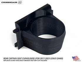 Rchgx460g3-blk Lexus Cup Holder Upgrade For Rear Captain Seats Gx460 2017-2023 Usa