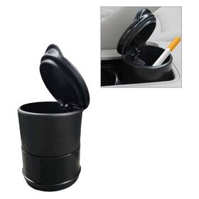 Lhdos-lds-313 Lhdos Car Ashtray With Lid Portable Self-extinguishing Smokeless 1pc Black