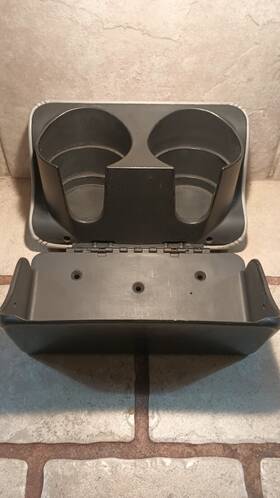 3wix54600d00-aaw Lincoln Town Car Center Console Cup Holder Flint Grey Oem