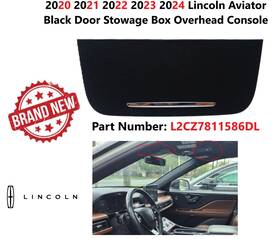 L2cz7811586dl Lincoln 2020-2024 Aviator Black Door Stowage Box Overhead Console