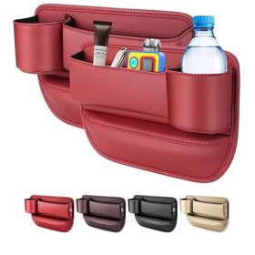Linping 649310536726 Car Seat Gap Filler Organizer 2024 Universal New Passenger Side Red