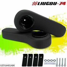 Big92830 Liugou74 1 Pair Fit For Golf Cart Rear Seat Arm Rest Cushion&water Cup Holder Golfing New