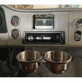 6066chdb-sc Ls Fabrication Double Barrel Stepped Cup Holder