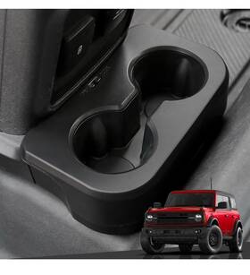 B0btd68p77 Mabett Removable Rear Dual Cup Holder Ford Bronco 21-24 2/4 Door No Sport