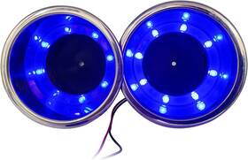 Manifish 631105663199 Manifish-made 2pieces Boat Cup Holder Stainless Steel Blue Led