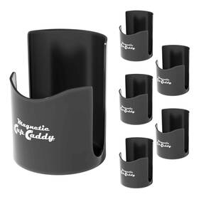 Master Magnetics 095421004126 Magnetic Cup Caddy 3.3 Inner Diameter 4.625 Height Black 6 Count Keep