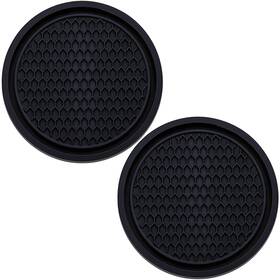 Meajoo-ch-01 Meajoo 2pcs 2.75in Car Cup Holder Coasters Universal Non Slip Black Auto Vehicle
