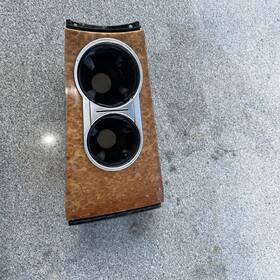 16904037 Mercedes-benz 2008 Ml550 Center Wood Console Dual Cup Holder Brown Oem