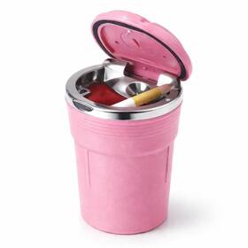 963ade86fd524 Misppro Smokeless Car Ashtray With Lid For Vehicles Odor Sealing One Size Pink