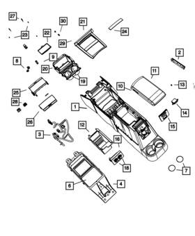 05135534aa Mopar Genuine Floor Console Mat 5135534aa