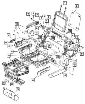 5135795aa Mopar Genuine Cup Holder Bracket