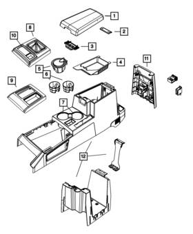 55315182aa Mopar Genuine Cup Holder Mat