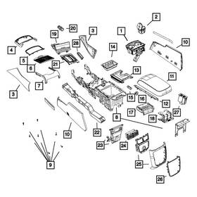 5pf371x9aa Mopar For Chrysler 300 2018-2020 Cup Holder
