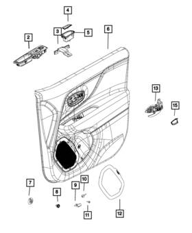 5vz27lxhaa Mopar Genuine Pull Cup Mat Right