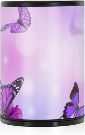 G317728334p924c984s2206 Moudou Purple Butterfly Car Ashtray Portable 3.94 X 2.75 Inch