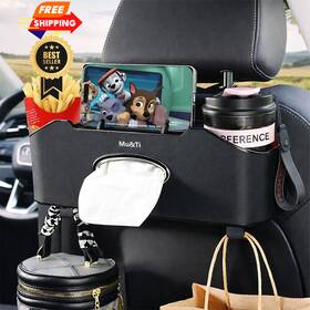 Mt283006 Mu&ti Back Seat Car Organizer 4 2 In 1 Multifunctional Black