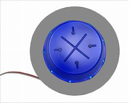 Mlzb018-c1 Mulin Electric 810154584444 Furniture Cup Holder Blue-led Grey For Recliner