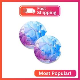 Marble-dia2.56 Nipichsha Marble-dia2.56--018 Car Coasters For Cup Holders 2 Pack Absorbent Ceramic Holder