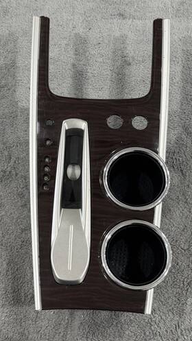 1410709xxx Nissan 2013-20 Pathfinder Center Console Shifter Bezel Cup Holder Oem Wood Iml