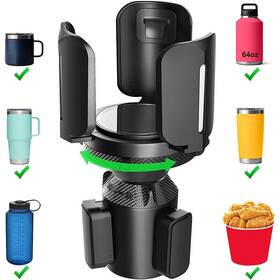 Novake 721345124403 Car Cup Holder Expander Adapter Universal For Large Bottles Mugs
