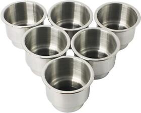 Nbem-0304-06 Novelbee 6 Pack Of Stainless Steel Cup Drink Holder For Marine Boat Rv Camper