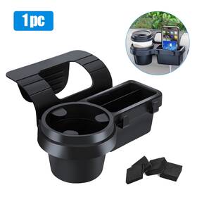 Nsioutlet 677222040338 4in1 Car Window Cup Holder Phone Organizer Hanging Storage Box With Charging Hole