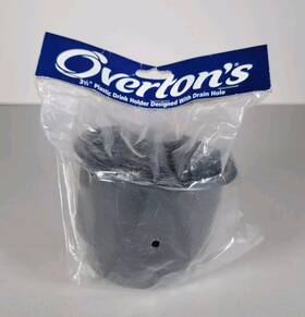 Overtons 033149010524 3 1/2 Inch Plastic Drink Holder Designed With Drain Hole Pontoon Boat