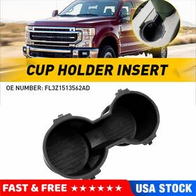 Bj-f250-17-22 Oxilam For Ford F-250 F-350 Super Duty F-150 Black Ebony Rubber Cup Holder Insert New