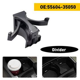 Wwd-fgj-19424 Oxilam Black Cup Holder Insert Divider For 2003-2009 Toyota 4runner Car Accessories New