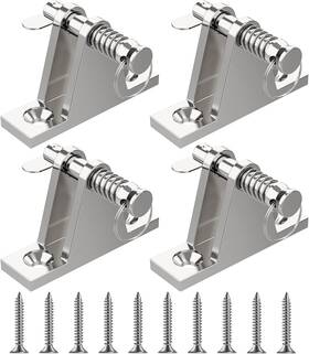 Jl-01 Oymlanx Bimini Top Deck Hinge Kit - 316 Stainless Steel Marine Metallic Silver