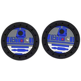 Pcc-6834 Plasticolor Star Wars R2d2 Auto Cup Holder Coasters - 2pc Set