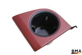 9j1858570a Porsche Taycan Center Console Bordeaux Red Leather Cup Holder 2020 - 2024 Oem