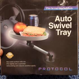 Eu-gy04 Protocol Car Vehicle Swivel Round Table Cup Holder Tray Organizer