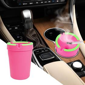 Qph7048 Qztyty Glow In The Dark Car Ashtray Smell Proof 3.15 4.33inches Pink