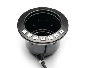 R3ulbl Raffel 810154583935 Chb 08 Cup Holder 7-buttons All-in-one Replacement For Sofa