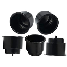 Nbem-0303-bk05 Real Plus Black Recessed Plastic Cup Drink Holder For Boat Truck 4.2 X4.2 X3.6