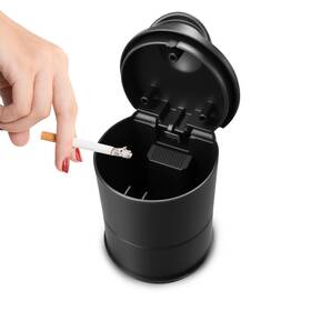 Qph-g-0183 Rebvugr Car Ashtray With Lid Ashtrays For Cup 2.55 3.54 Inches Black