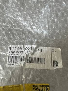 51169261641 Rolls-royce Rear Drink Holder For