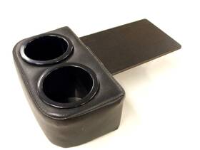Ftpc7379-245 Rrp Black Double Drink Holder For 1973-1979 Ford F100 F150 F250 F350 Pickup Trucks