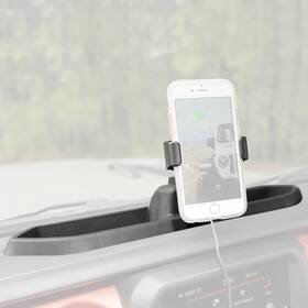 13551.35 Rugged Ridge For Jeep Wrangler 18-24 Black Dash Multi-mount W Charging Phone Holder