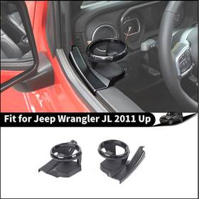 2025wu4046 Savadicar 2pcs Front Door Water Drink Cup Holder Mount Access For Jeep Wrangler Jl Jt 18