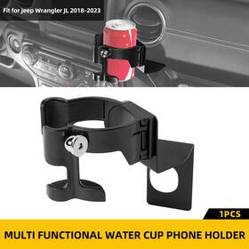 2025x0417018 Savadicar Multifunctional Right Cup Phone Holder Stand Mount For Jeep Wrangler Jl Jt 2018