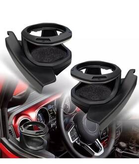 Sayso 732322202519 Door Cup Holder Right And Left For Jeep Wrangler Jl/gladiator Jt 2018-2024 Black