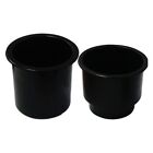 50091009 Sea Sense 3-1/4inch Black Nylon Recessed Cup Holder Display